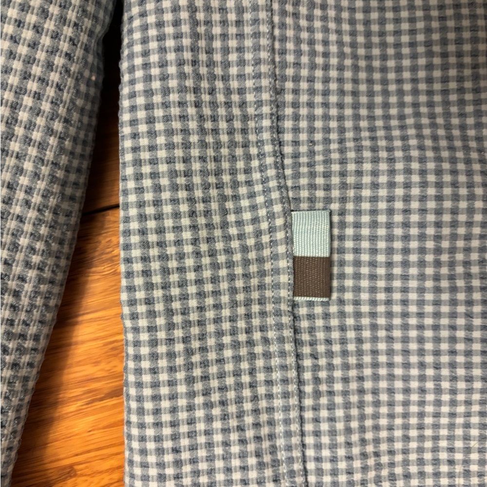 Rapha blue Gray Checkered performance Button Down… - image 8